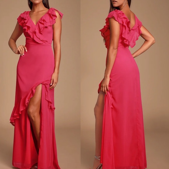 Lulus Dresses & Skirts - Lulus Love From Above Pink Maxi Dress NWT